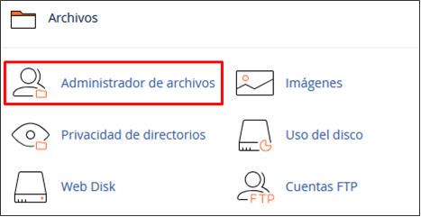 Administrador de archivos