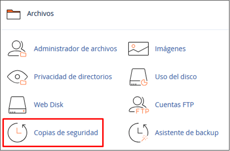 Copias de seguridad